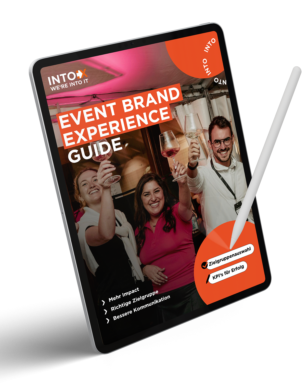 INTO X Website Mockup Event Brand Guide iPad